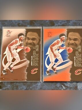 Jarrett Allen Basketball Cards Blue & Orange and Brown Parallel Topps Signature